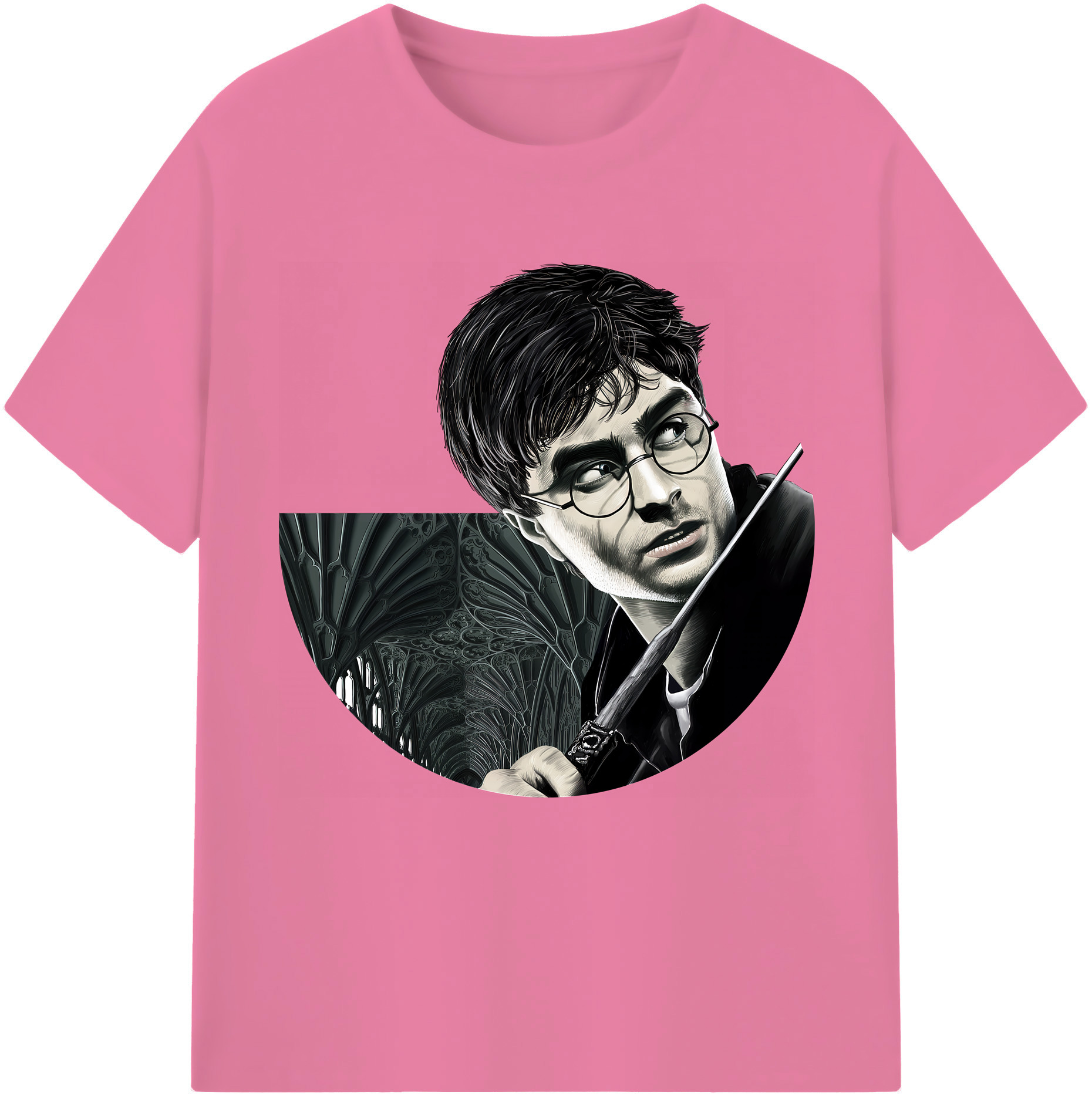 （画像用） Harry Potter ハリー・ポッターシリーズ 綿100％半袖Tシャツ（フロントプリント）
